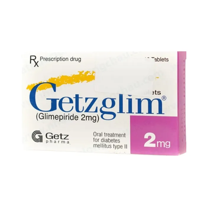 Getzglim 2mg (2 vỉ x 10 viên) - Hỗ trợ điều trị đái tháo đường tuýp 2