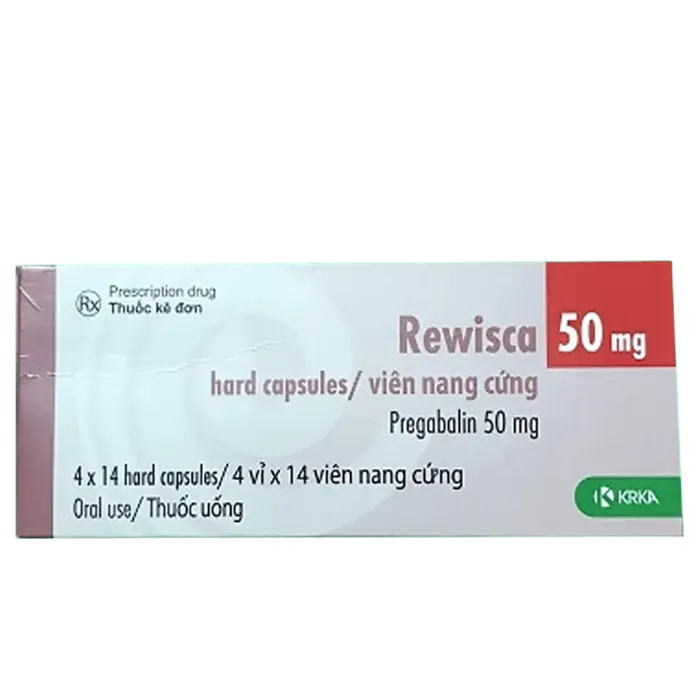 Rewisca 50mg (Hộp 4 vỉ x 14 viên) - Điều trị đau dây thần kinh trung ương