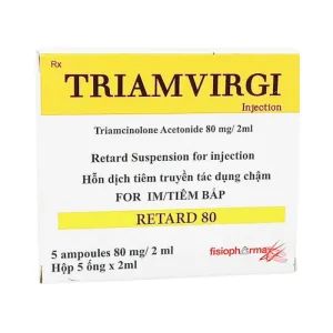 Triamvirgi (Hộp 5 ống 2 ml) - Chống viêm, chống dị ứng
