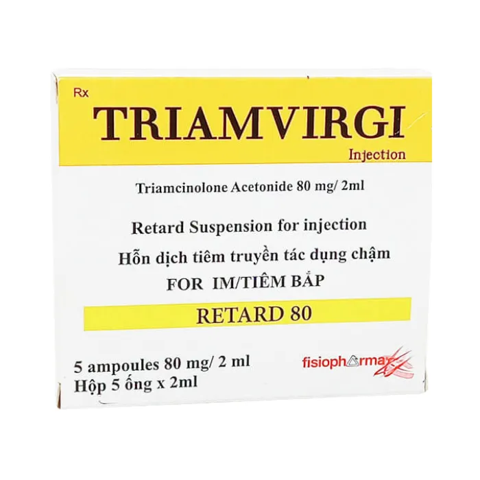 Triamvirgi (Hộp 5 ống 2 ml) - Chống viêm, chống dị ứng