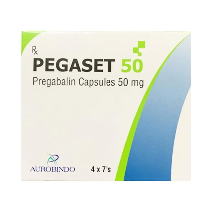 Pegaset 50 Aurobindo (4 vỉ x 7 viên) - Điều trị đau thần kinh, hỗ trợ động kinh cục bộ