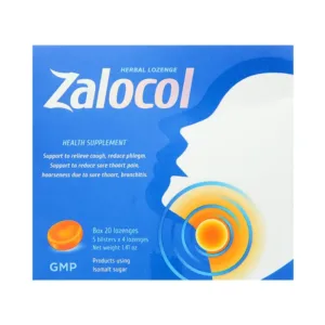 Zalocol (5 vỉ x 4 viên) - Viên ngậm thảo mộc hỗ trợ giảm ho, giảm đờm