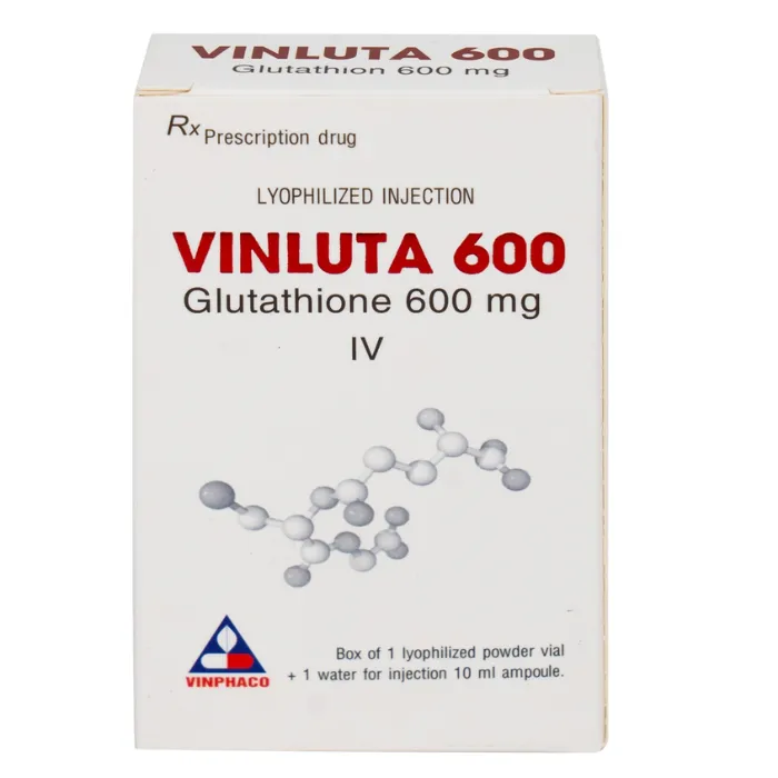 Vinluta 600 (1 lọ bột + 1 ống nước cất tiêm 10ml) - Giảm độc tính của xạ trị và hóa chất điều trị ung thư