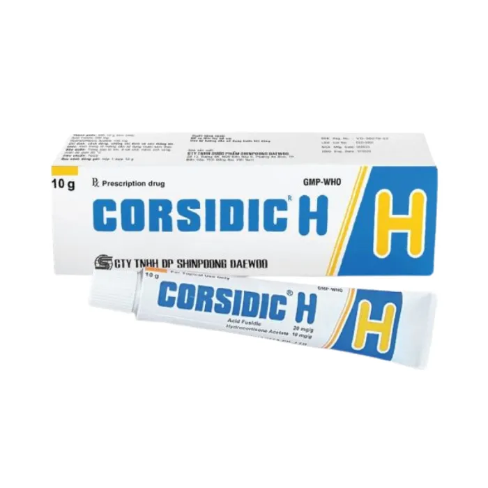 Corsidic H (Tuýp 10g) - Điều trị các trường hợp viêm kết mạc, viêm giác mạc