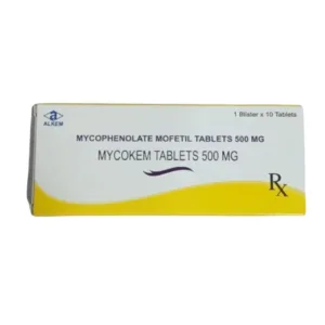 Mycokem Tablets 500mg (Hộp 1 vỉ x 10 viên) - Dự phòng thải ghép ở những bệnh nhân ghép thận, tim hoặc gan