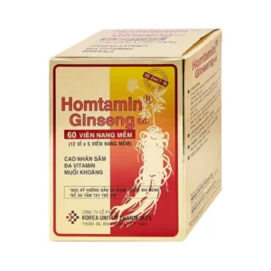 Đan Sâm Tam Homtamin Ginseng (12 vỉ x 5 viên) - Cung cấp vitamin và muối khoáng