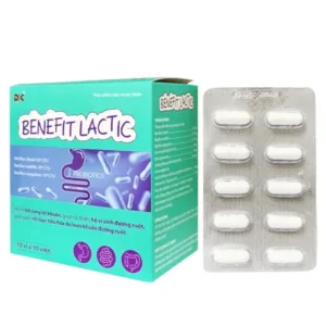 Benifit Lactic ĐK (Hộp 10 vỉ x 10 viên) - Men vi sinh bổ sung lợi khuẩn