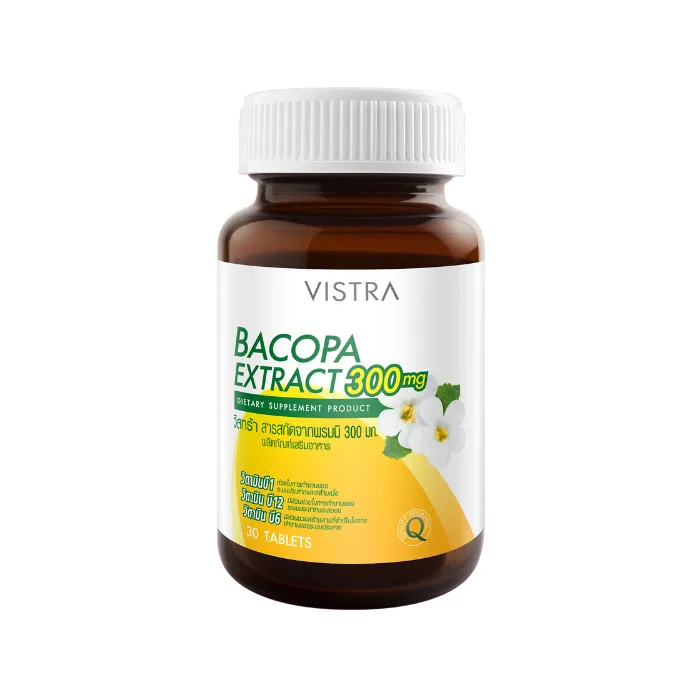 Bacopa Extract 300mg (30 viên) - Thuốc cảm, an thần, tăng cường hoạt động của não và hệ thần kinh