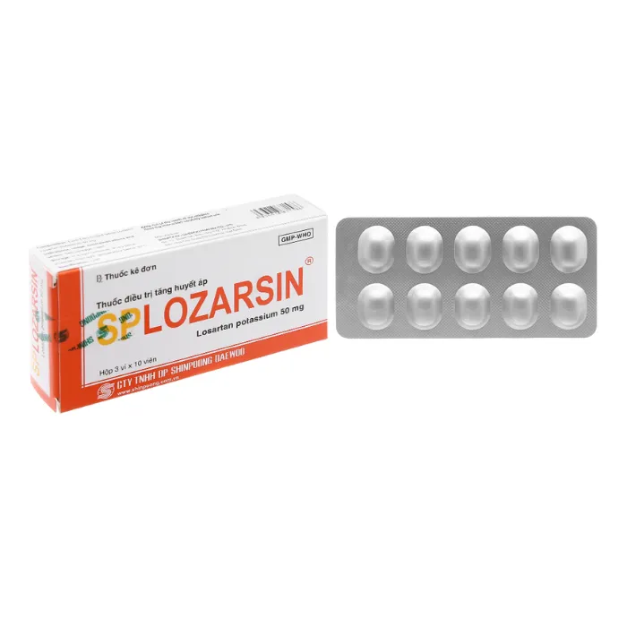 Splozarsin Plus (3 vỉ x 10 viên) - Điều trị tăng huyết áp