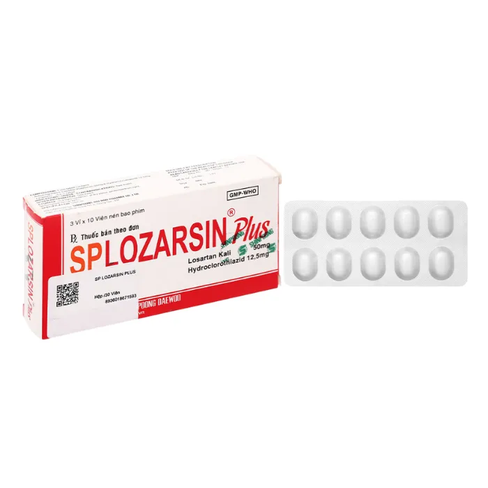 Splozarsin Plus (3 vỉ x 10 viên) - Điều trị tăng huyết áp