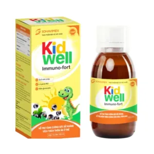 Kid Well Immuno-Fort (1 lọ x 120ml) - Hỗ trợ ăn ngon, ngủ ngon, tăng cường đề kháng
