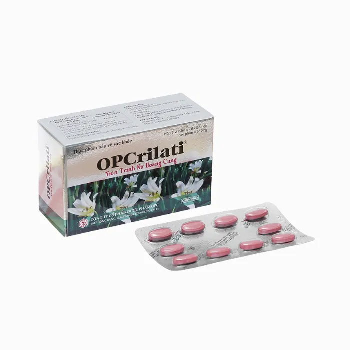 OPCrilati (Hộp 5 vỉ x 10 viên) - Hỗ trợ điều trị tế bào tăng sinh bất thường