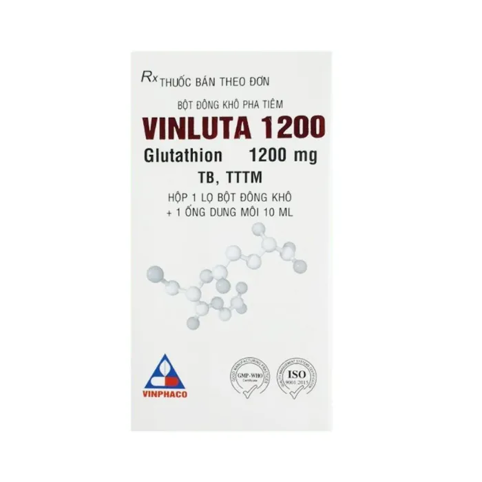 Vinluta 1200 (Glutathion) - Hỗ trợ giảm độc tính trên thần kinh