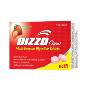 Dizzo Reliv (12 vỉ x 4 viên) - Hỗ trợ tiêu hóa, giảm triệu chứng đầy hơi, ợ hơi, khó tiêu