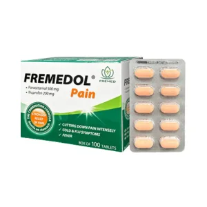 FREMEDOL PAIN (Hộp 10 vỉ x 10 viên) - Giảm các cơn đau từ nhẹ đến vừa