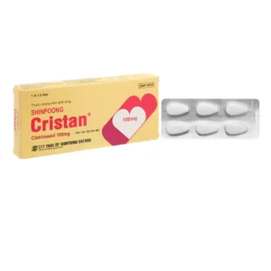 Cristan 100mg (1 vỉ x 6 viên) - Viên đặt âm đạo trị bệnh lý liên quan tới nhiễm nấm candida âm đạo