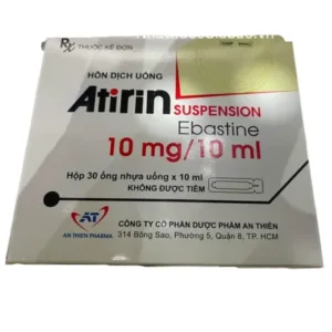 Atirin 10mg/10ml Ebastin- Điều trị viêm mũi dị ứng theo mùa hoặc quanh năm