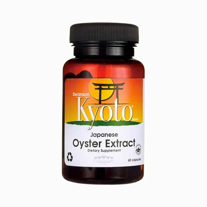 Swanson Oyster Extract 500mg (60 viên) - Cung cấp các axit amin, khoáng chất vi lượng