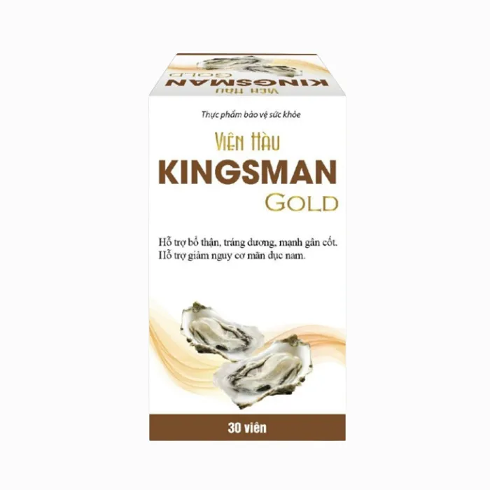 Viên hàu Kingsman Gold (Hộp 30 viên) - bổ thận tráng dương