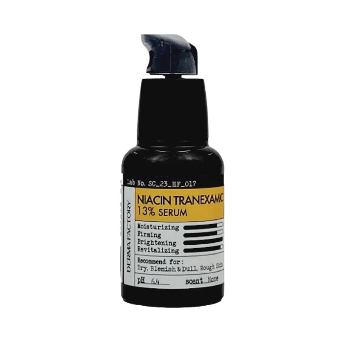 Derma Factory Niacin Tranexamic Acid 13% 30ml - Serum dưỡng trắng da mờ thâm nám