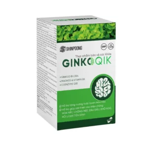 GinkoQik (Hộp 60 viên) - Tăng cường tuần hoàn máu não, hỗ trợ hoạt huyết