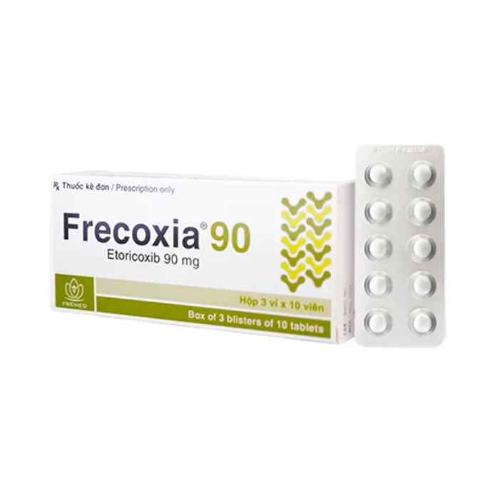 FRECOXIA 90 (Hộp 3 vỉ x 10 viên) - Điều trị thoái hóa khớp, viêm khớp dạng thấp