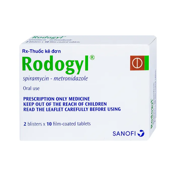 Rodogyl Sanofi (2 vỉ x 10 viên) - Điều trị nhiễm khuẩn xoang hàm