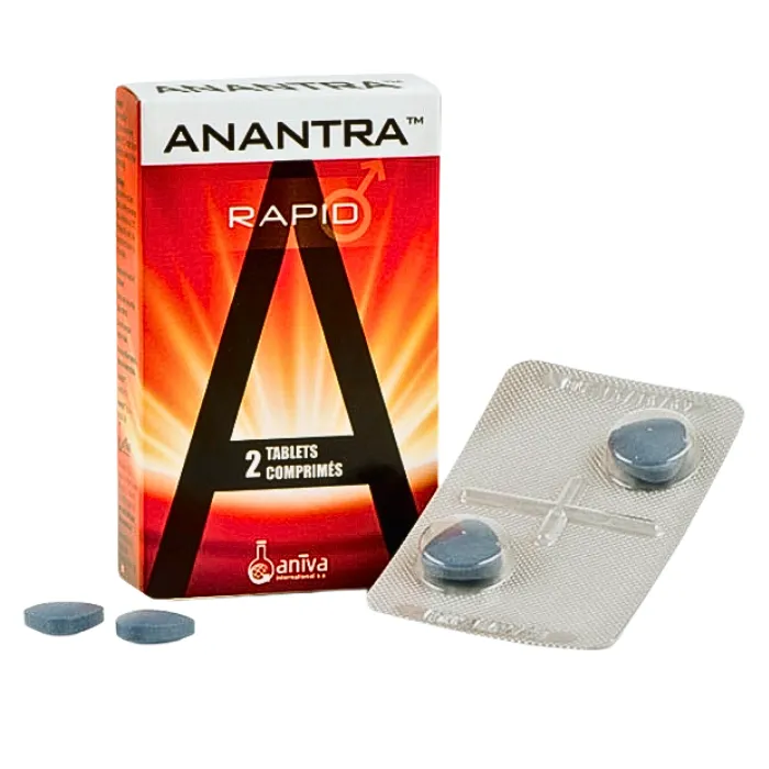 Anantra Rapid (Hộp 1 vỉ x 2 viên) - Tăng cường sinh lý nam