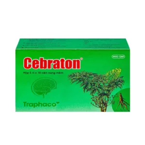 Cebraton Traphaco (5 vỉ x 10 viên) - Bổ khí huyết, hoạt huyết dưỡng não
