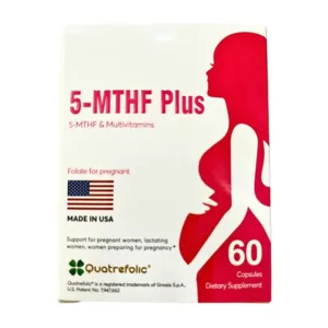 5-MTHF Plus ( Hộp 60 viên) Mẫu mới - Hỗ trợ cho phụ nữ bị rối loạn chuyển hóa acid folic
