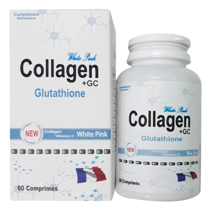 White Pink Collagen GC Glutathione (60 viên) - Làm đẹp da, chống lão hoá