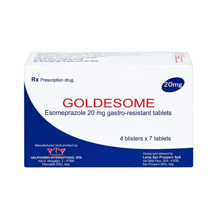 Goldesome 20mg (4 vỉ x 7 viên) - Điều trị loét dạ dày tá tràng lành tính