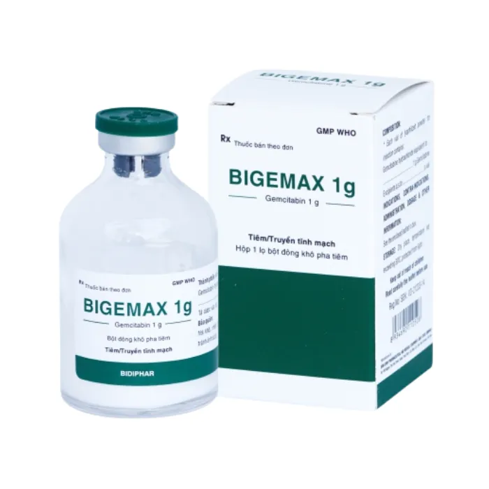 Bigemax 1g (Hộp 1 lọ thuốc tiêm đông khô) - Điều trị ung thư phổi không phải tế bào nhỏ