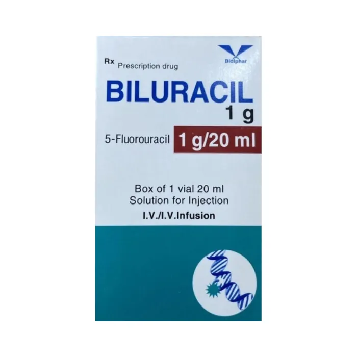 Biluracil 1g/20ml (chai 20ml) - Điều trị carcinom vú, dạ dày, đại tràng