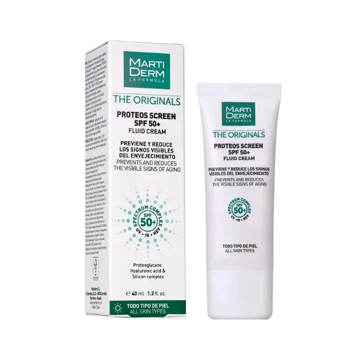 MartiDerm The Originals Proteos Screen SPF50+ Fluid Cream - Kem chống nắng