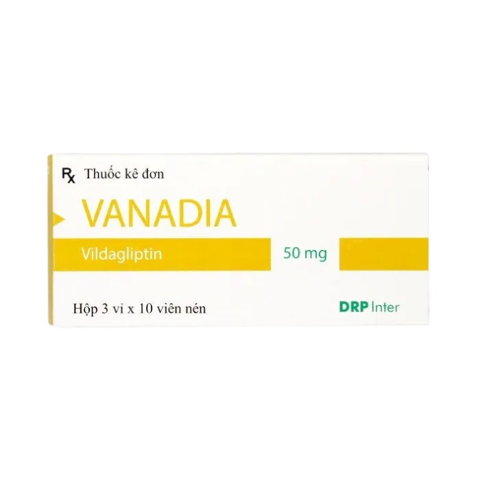 Vanadia (Hộp 3 vỉ x 10 viên) - Điều trị đái tháo đường type 2