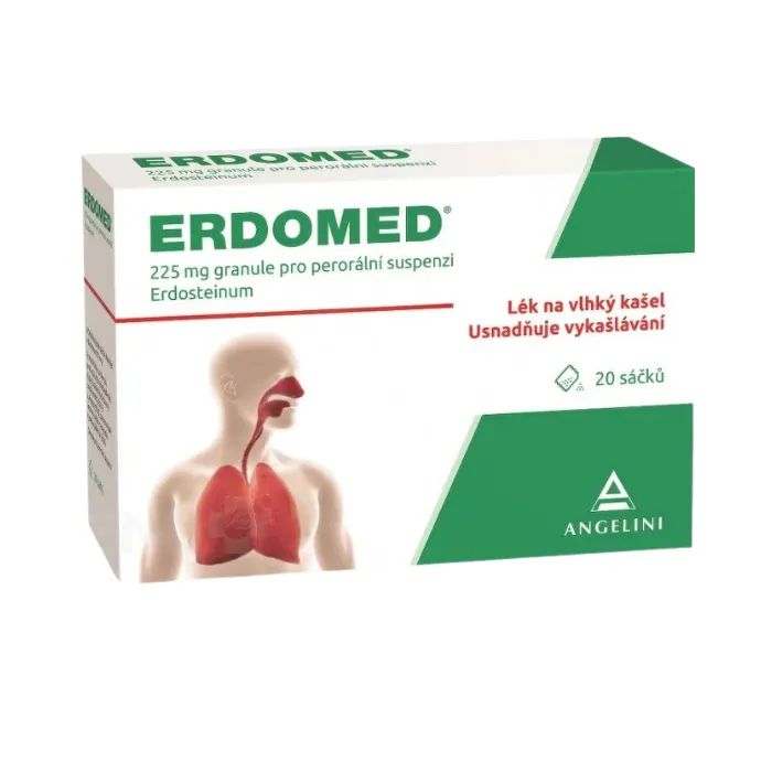 Muko Erdomed 225mg (10 gói) - Bột cho hỗn dịch uống