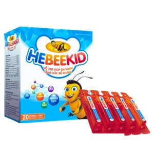 Hebeekid (Hộp 4 vỉ x 5 ống x 10ml) - Hỗ trợ giúp ăn ngon, tăng sức đề kháng