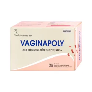 Vaginapoly Phil Inter (2 vỉ x 6 viên) - Điều trị nhiễm trùng ở âm đạo