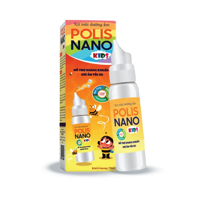 PolisNano Spray (70ml) – Thuốc Xịt mũi dưỡng ẩm làm loãng dịch trầy ở mũi