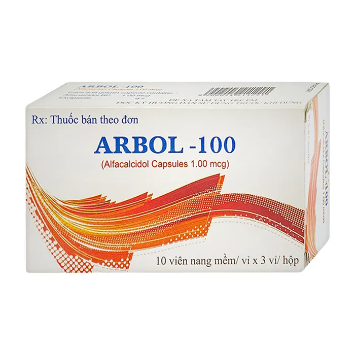 Arbol-100 Olive Healthcare (3 vỉ x 10 viên) - Dùng trong hạ canxi máu, suy tuyến cận giáp