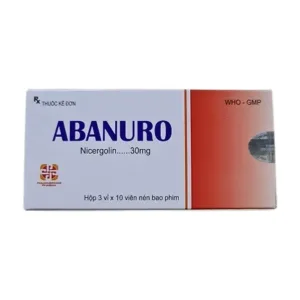 Abanuro 30mg (3 vỉ x 10 viên) - Điều trị rối loạn tuần hoàn não