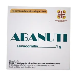 Abanuti 1g (20 ống x 10ml) - Bổ sung năng lượng, cải thiện tinh thần, thể lực