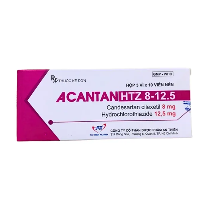 Acantan HTZ 8-12.5 (Candesartan) - Điều trị tăng huyết áp