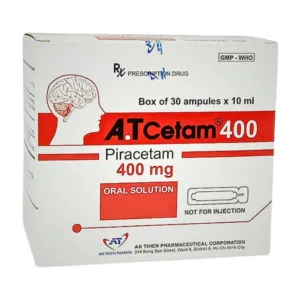 A.T Cetam 400 (30 ống x 10ml) - Điều trị chóng mặt, giật rung cơ, thiếu máu não, suy giảm nhận thức ở người già