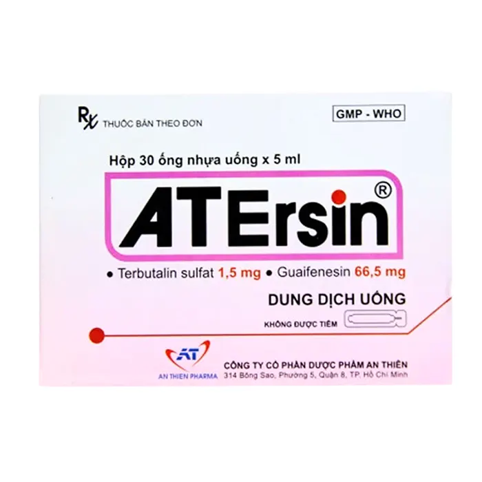 ATErsin (30 ống x 5ml) - Điều trị hen suyễn, viêm phế quản