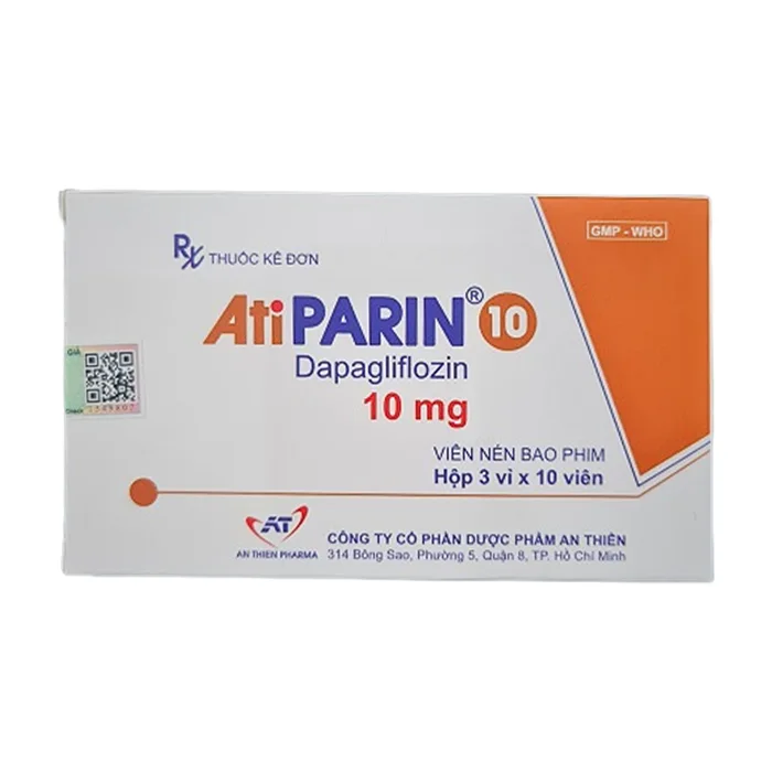 Atiparin 10mg (Hộp 3 vỉ x 10 viên) - Điều trị đái tháo đường tuýp 2