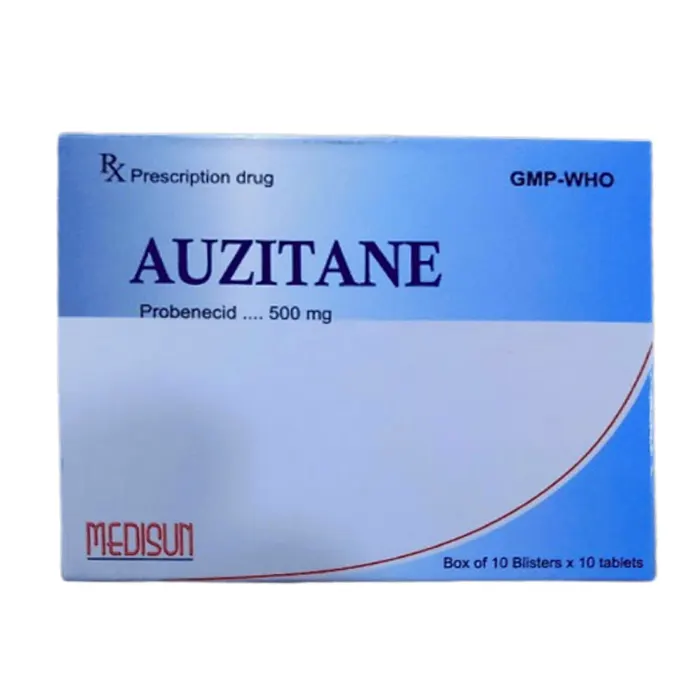 Auzitane 500mg (Hộp 10 vỉ x 10 viên) - Điều trị bệnh Gout mạn tính