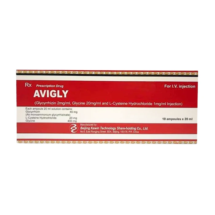 Avigly (Hộp 10 ống x 20 ml) - Điều trị Eczema, viêm da, mày đay, viêm gan mạn tính