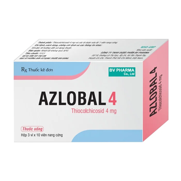 Azlobal 4 (3 vỉ x 10 viên) - Điều trị hỗ trợ đau do co cứng cơ bắp cấp tính